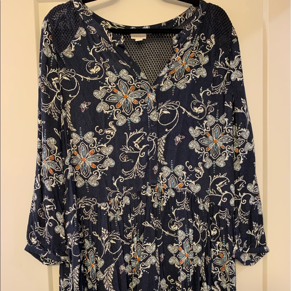 Blue Flowered Dress